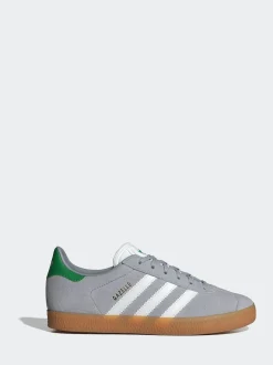 Gris - Baskets adidas Originals Gazelle Lace Junior