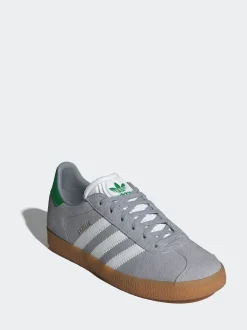 Gris - Baskets adidas Originals Gazelle Lace Junior