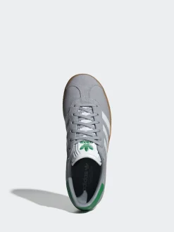 Gris - Baskets adidas Originals Gazelle Lace Junior