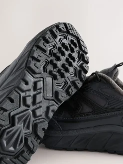 Gris - Baskets imperméables à lacets élastiques