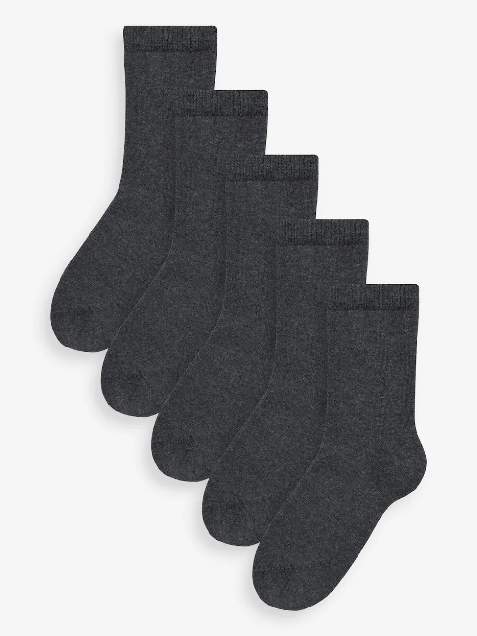 Gris - Chaussettes chaudes et thermiques en coton riche 5 Pack