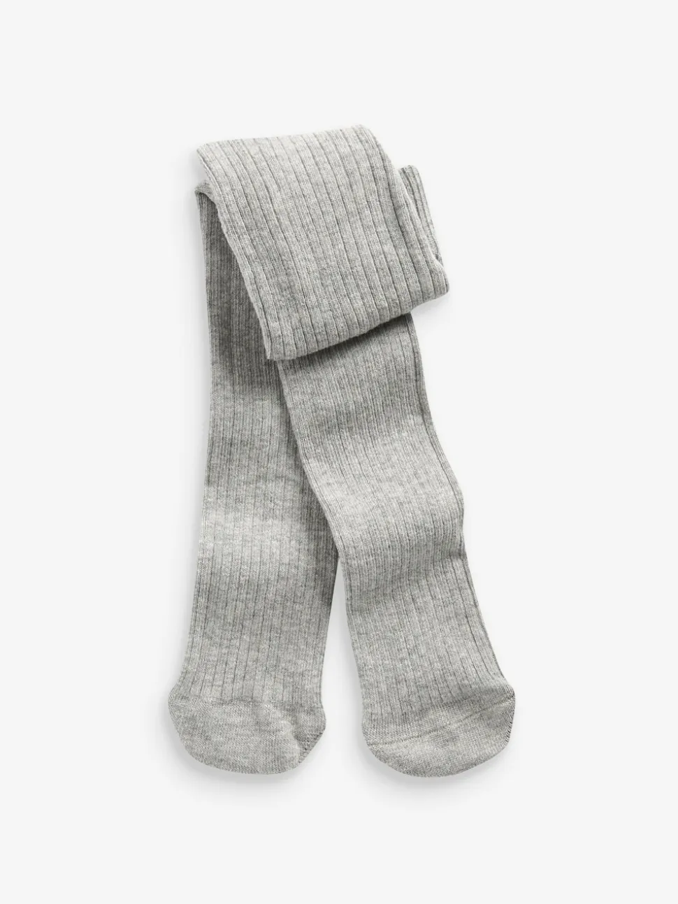 Gris - Collant simple côte pour bébé (0-18mois)