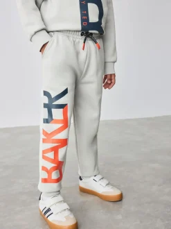 Gris - Ensemble Baker by Ted Baker Sweat-shirt et Survêtement oversize à imprimé graphique lettre