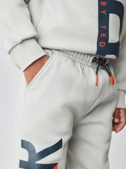 Gris - Ensemble Baker by Ted Baker Sweat-shirt et Survêtement oversize à imprimé graphique lettre