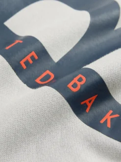 Gris - Ensemble Baker by Ted Baker Sweat-shirt et Survêtement oversize à imprimé graphique lettre