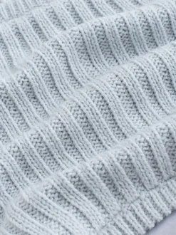 Gris - Ensemble Bonnets et snood à pompon 2 Pieces (1-16ans)