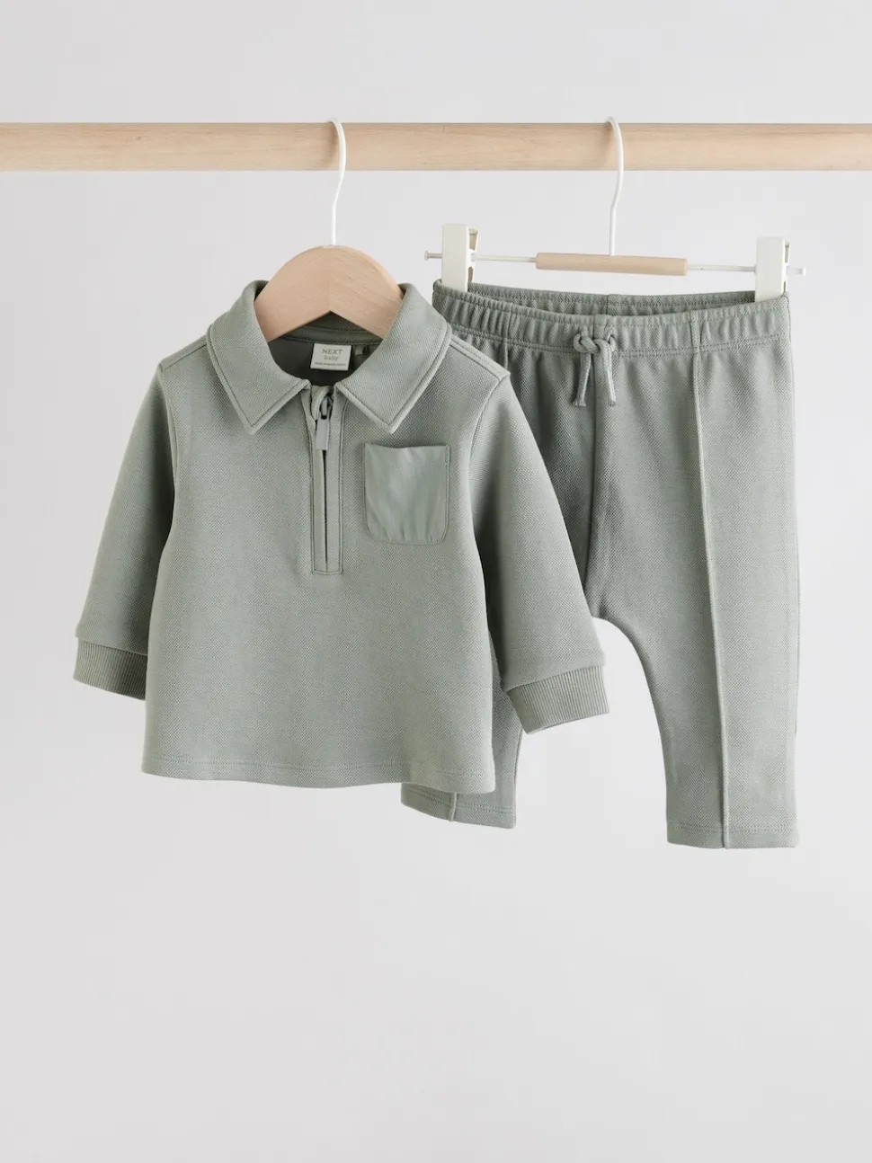 Gris - Ensemble polo et legging bébé (0mois-2ans)