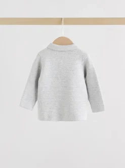 Gris - Ensemble pull et legging en maille bébé (0 mois-2 ans)