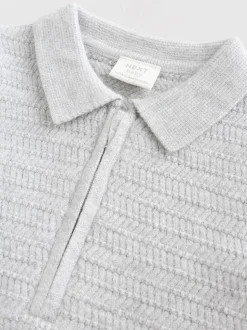 Gris - Ensemble pull et legging en maille bébé (0 mois-2 ans)