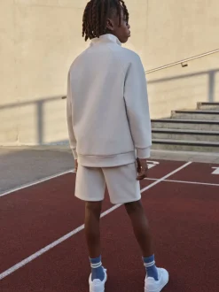 Gris - Ensemble Shorts à Col cheminée (3-16ans)