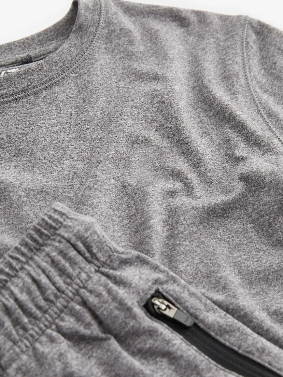 Gris - Ensemble t-shirt et short de sport (3-16 ans)