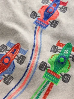 Gris - Haut Boden Superstitch à manches longues