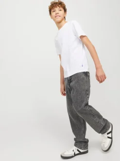 Gris - JACK & JONES Jean Chris Junior coupe décontractée