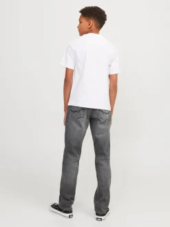 Gris - JACK & JONES JUNIOR Jean Clark gris coupe classique