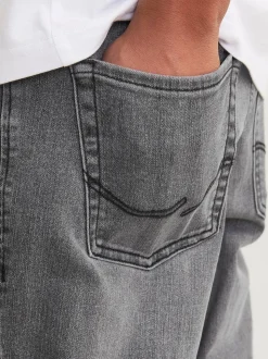 Gris - JACK & JONES JUNIOR Jean Clark gris coupe classique