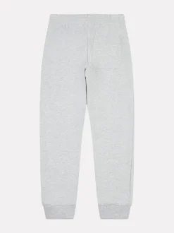 Gris - Jogging New Balance en French terry à logo empilé