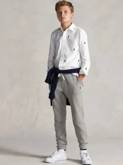 Gris - Jogging Polo Ralph Lauren Garçons en jersey à logo