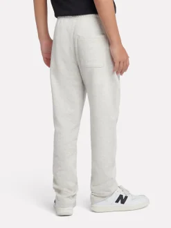 Gris - Joggings New Balance French terry coupe droite à petit logo