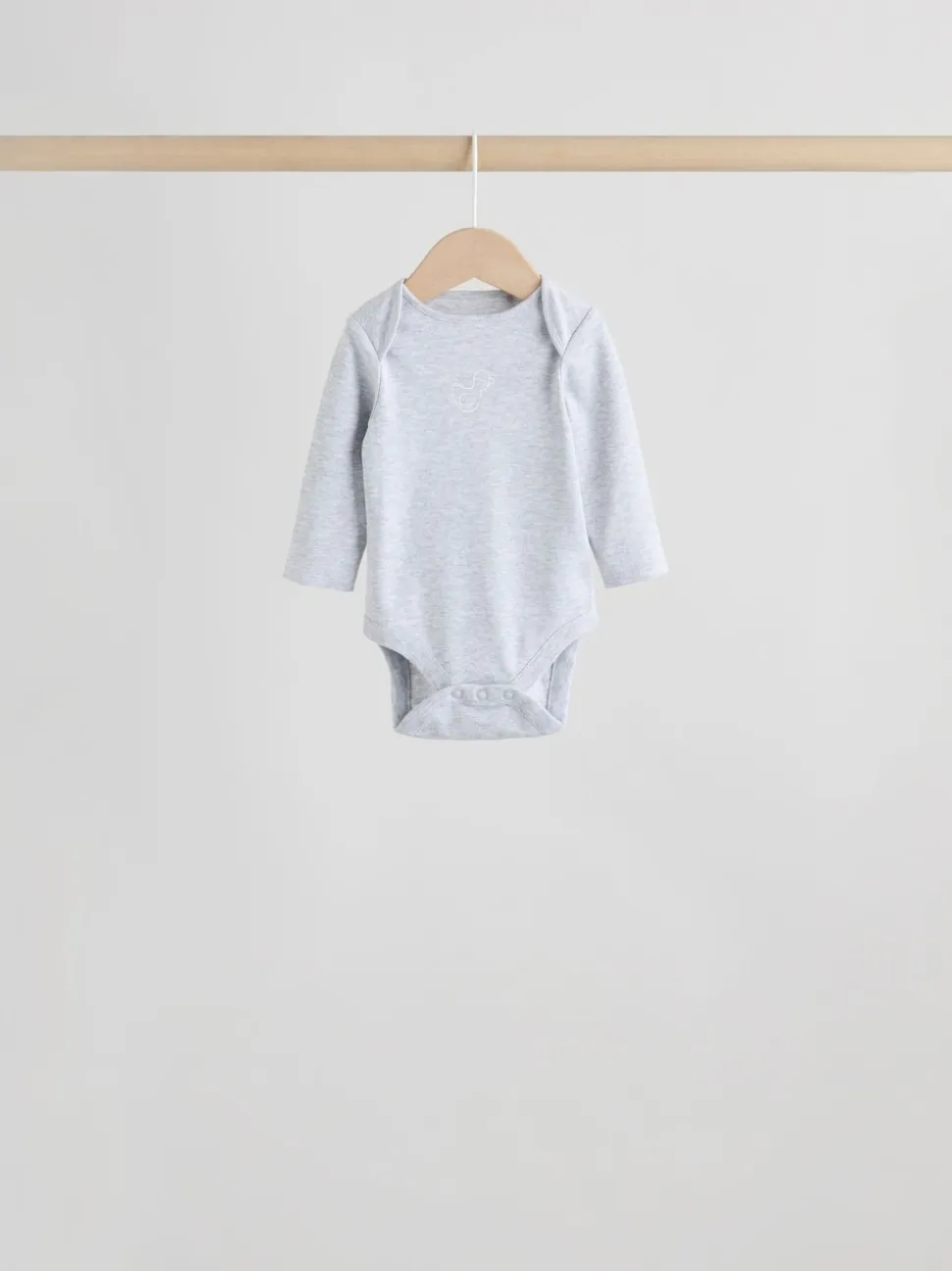 Gris - Lot de 5 bodys bébé à manches longues