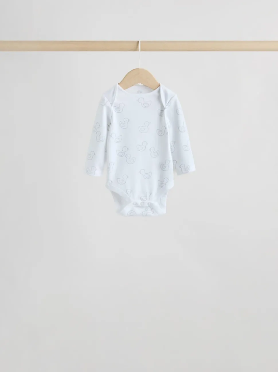 Gris - Lot de 5 bodys bébé à manches longues