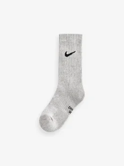 Gris - Lot de 6 chaussettes Nike Performance Col rond