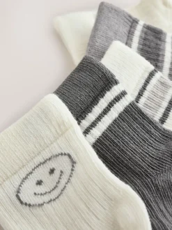 Gris - Lot de 5 chaussettes pour bébé (0mois-2ans)