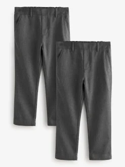 Gris - Lot de 2 pantalons Clarks Coupe classique Pull On