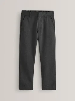 Gris - Lot de 5 pantalons d’école à enfiler coupe standard (3-17ans)