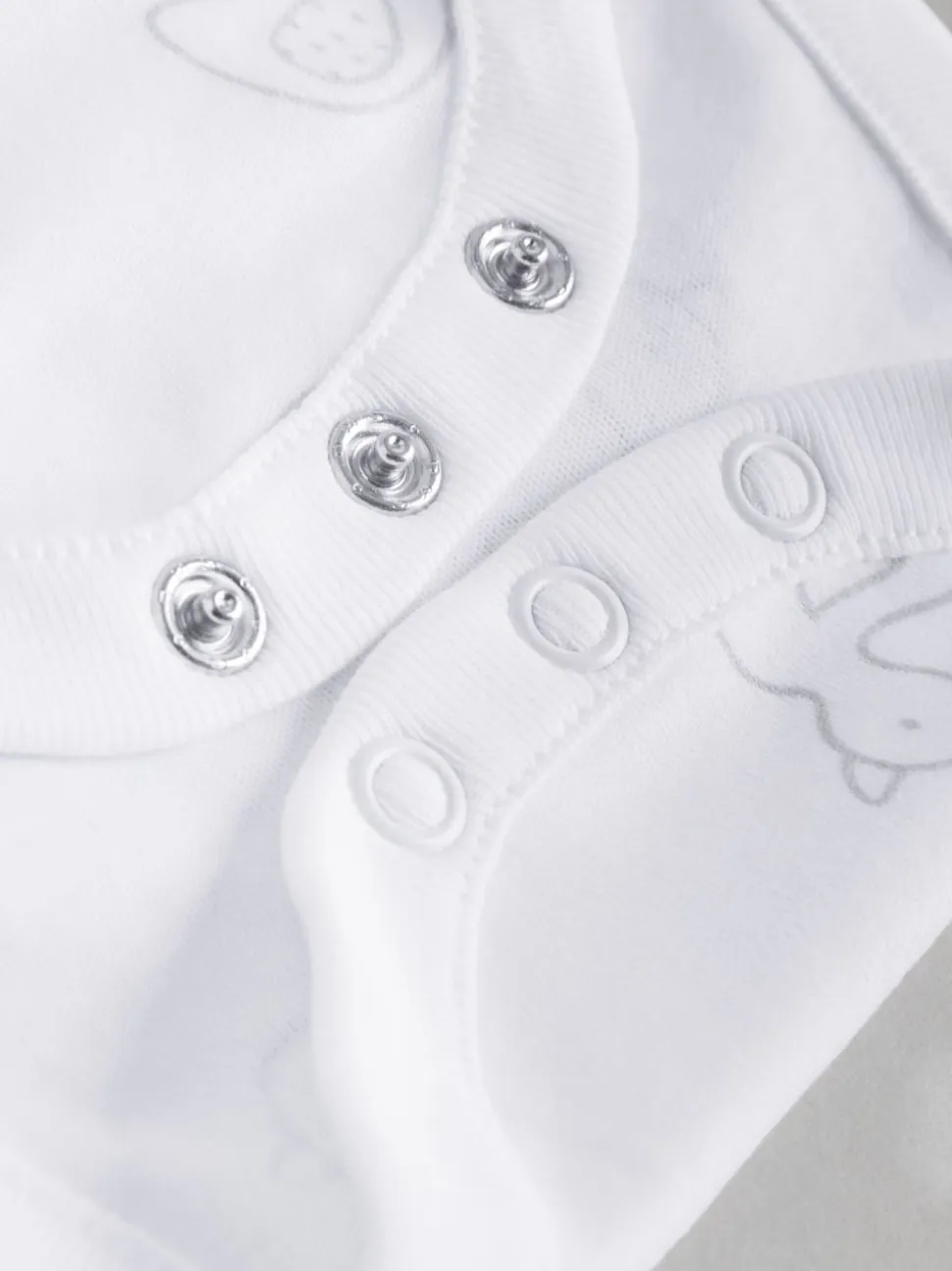 Gris - Lot de bodys à manches courtes pour bébé 5