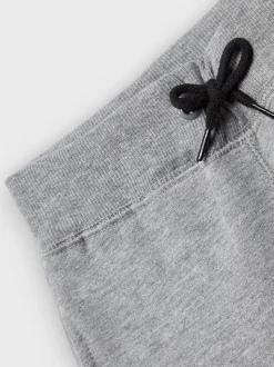 Gris - Name It - Pantalon de jogging en coton à revers