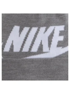 Gris - Nike ensemble bonnet et gants à pompons Swoosh