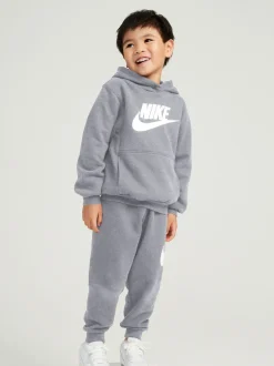 Gris - Nike survêtement en polaire Little Kids Club