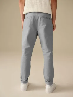 Gris - Pantalon chino extensible (3-17ans)