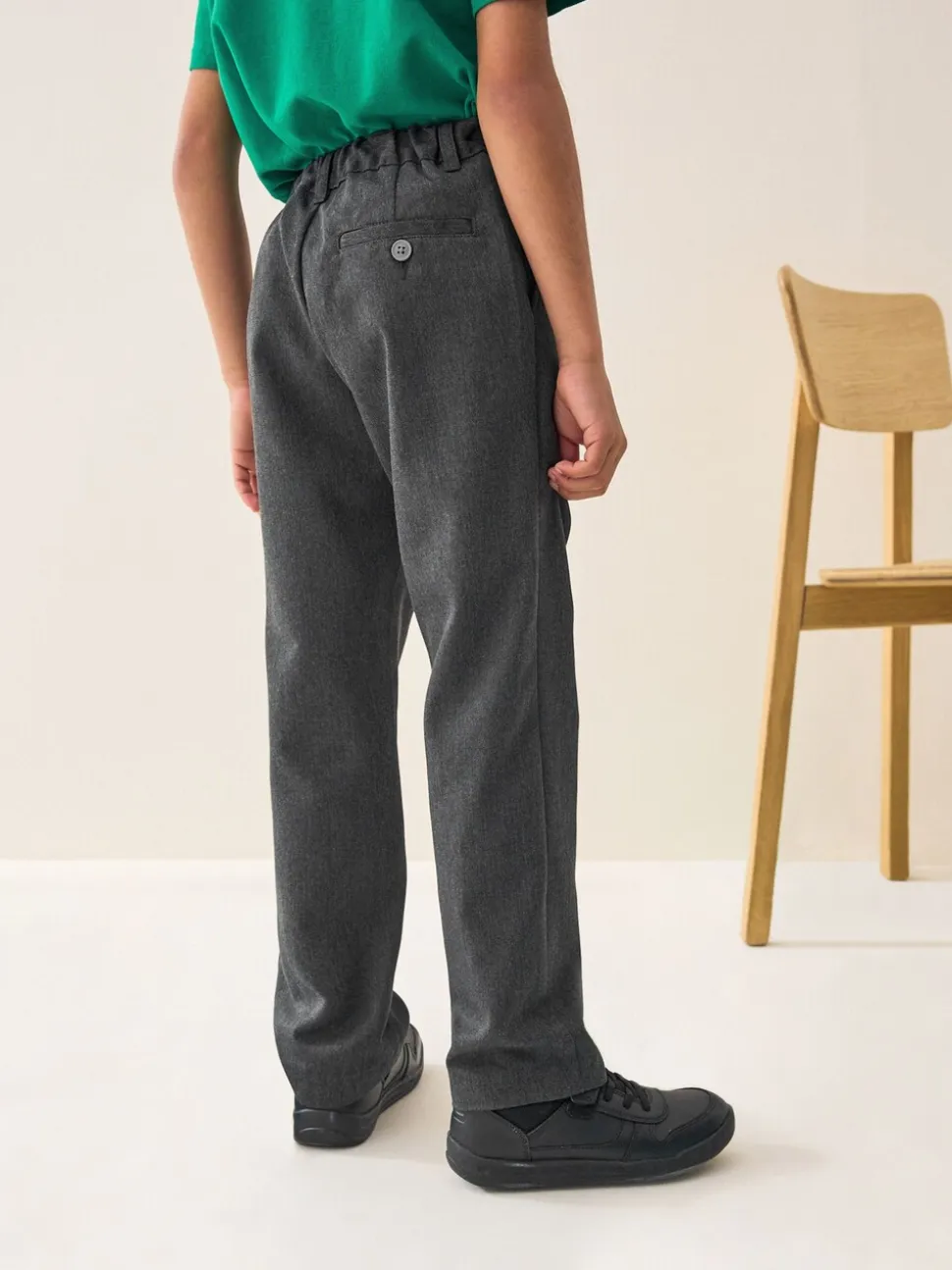 Gris - Pantalon habillé à l’école (3-17ans)