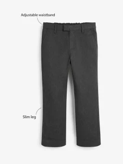 Gris - Pantalon habillé à l’école (3-17ans)
