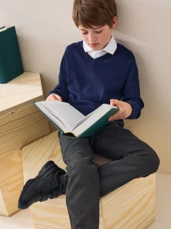 Gris - Pantalon habillé à l’école (3-17ans)