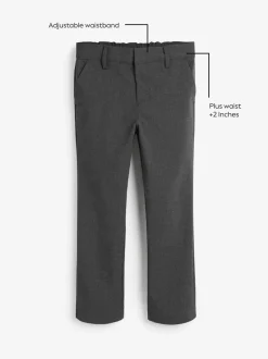 Gris - Pantalon skinny extensible pour l'école (3-17ans)