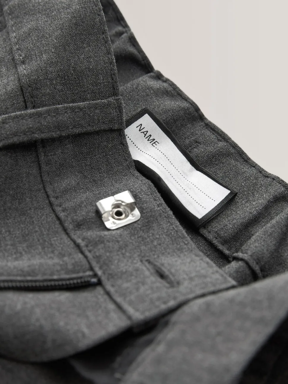 Gris - Pantalon skinny extensible pour l'école (3-17ans)