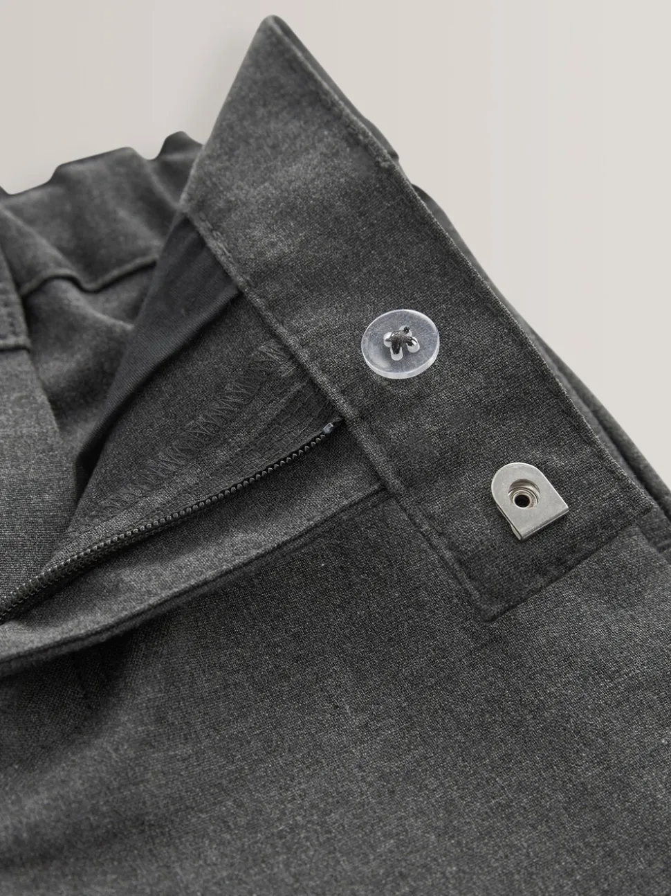 Gris - Pantalon skinny extensible pour l'école (3-17ans)