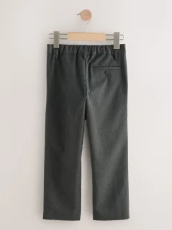 Gris - Pantalons d’école à taille standard coupe standard (3-17ans)
