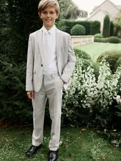 Gris - Pantalons de costume (3-16ans)