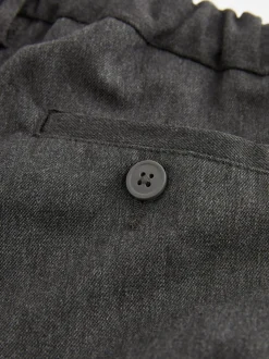 Gris - Pantalons Skinny School habillés extensibles à enfiler (3-17ans)