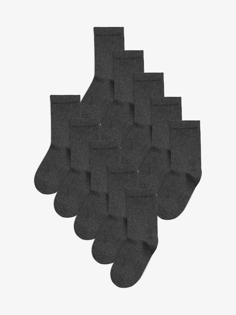 Gris - 10{Paquet de chaussettes en coton riche