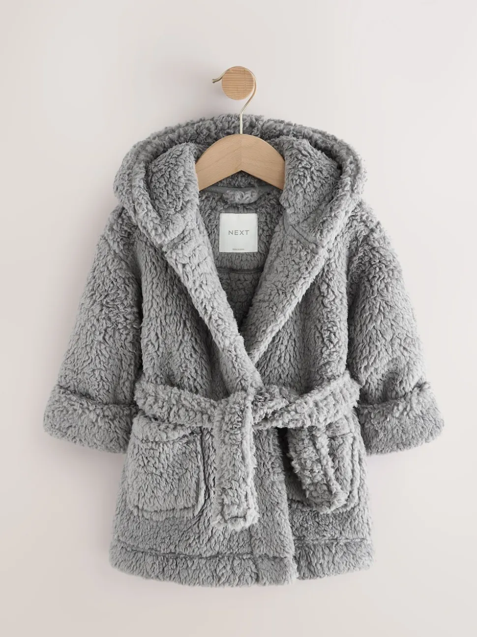 Gris - Peignoir en polaire bébé (12mois-8ans)