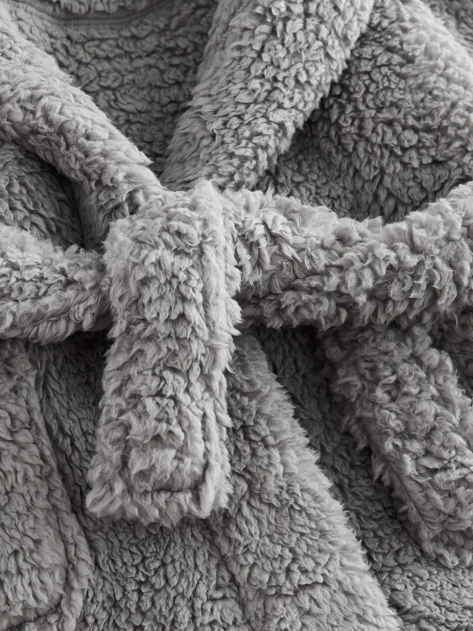 Gris - Peignoir en polaire bébé (12mois-8ans)