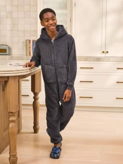 Gris - Polaire All-In-One (3-16ans)