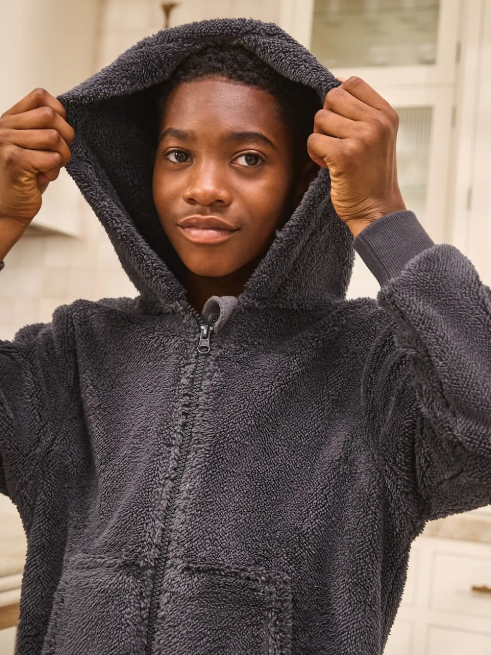 Gris - Polaire All-In-One (3-16ans)