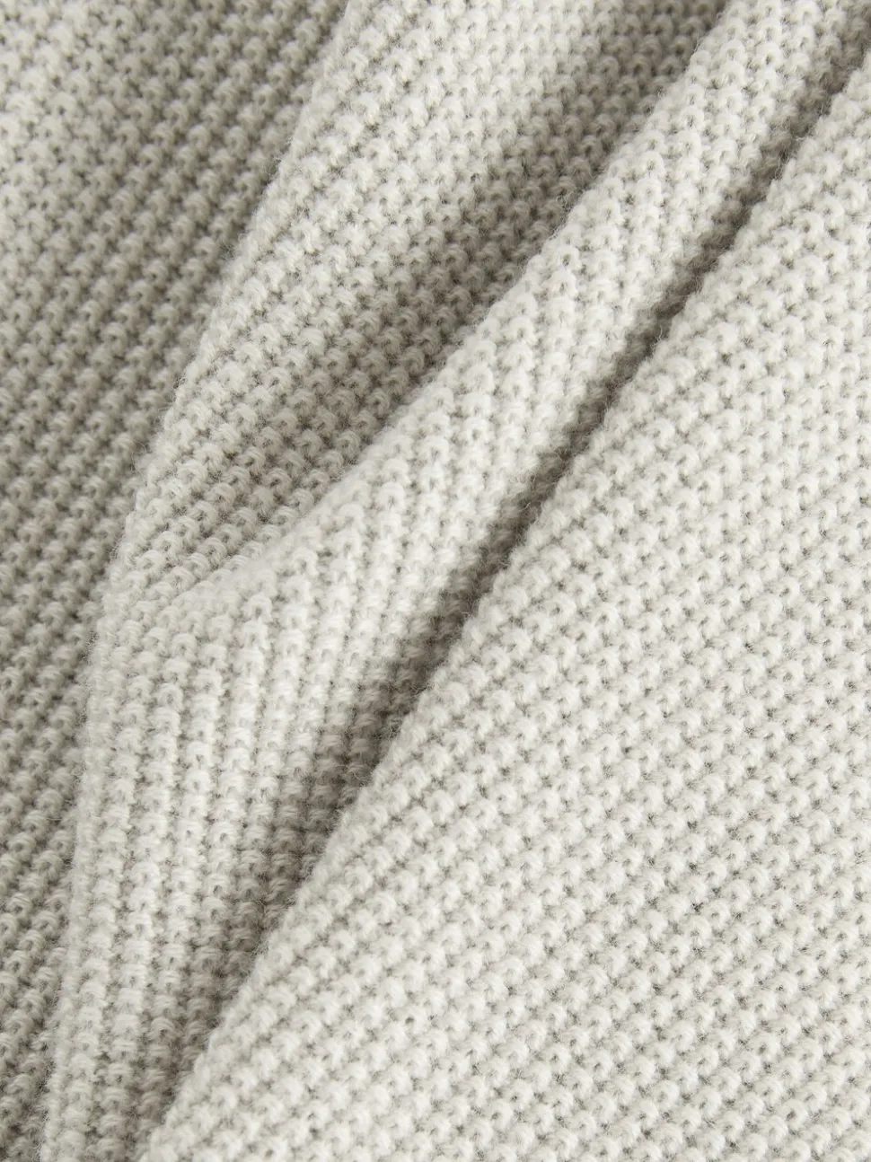 Gris - Polo en maille à manches longues et col zippé (3-16ans)