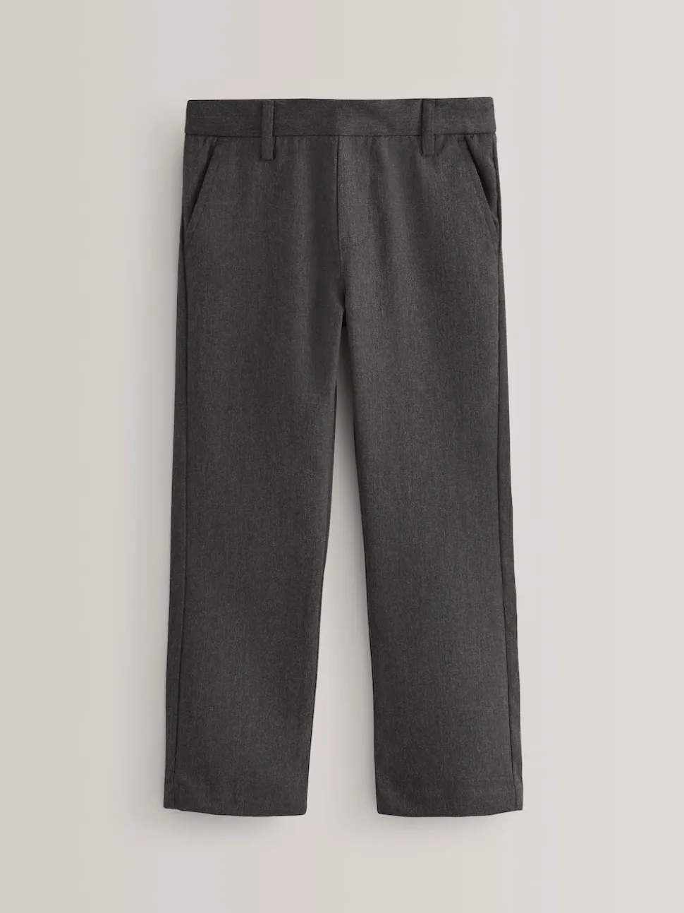 Gris - School Pull On Waist Straight Trousers (3-17yrs)
