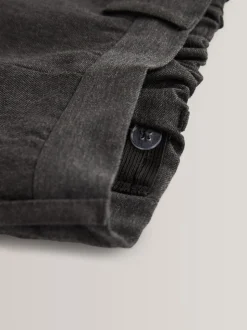 Gris - School Pull On Waist Straight Trousers (3-17yrs)